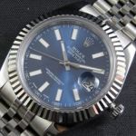 Clone Swiss ETA2836 Rolex Datejust II Watch Blue Face